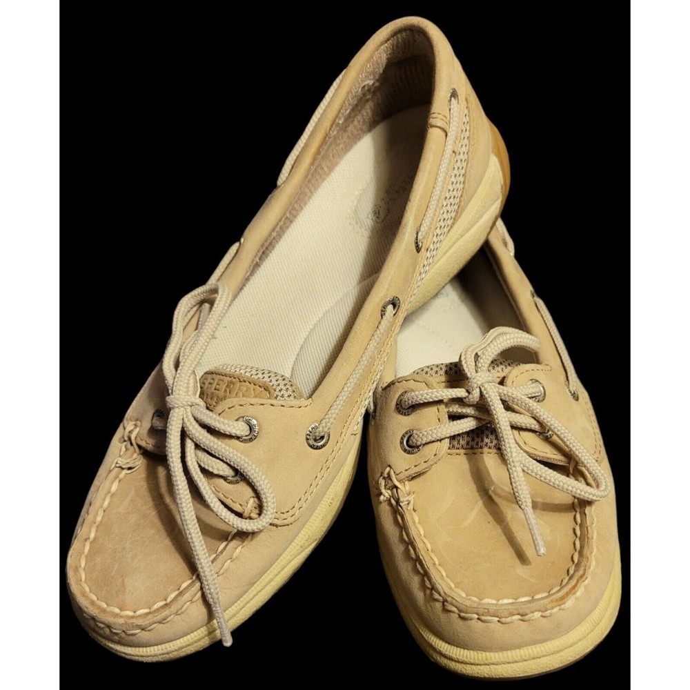 Sperry Top Siders Women's Boat Shoes Tan Suede Leather - Size 7
